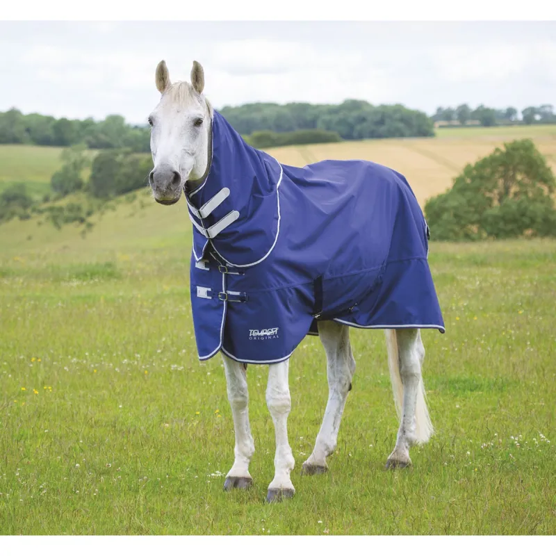 Shires Tempest Original Lite Turnout Rug And Neck - Navy